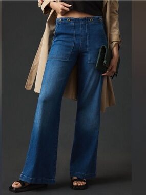 Anthropologie Pilcro The Kit High-Rise Wide-Leg Utility Trouser Jeans side 25